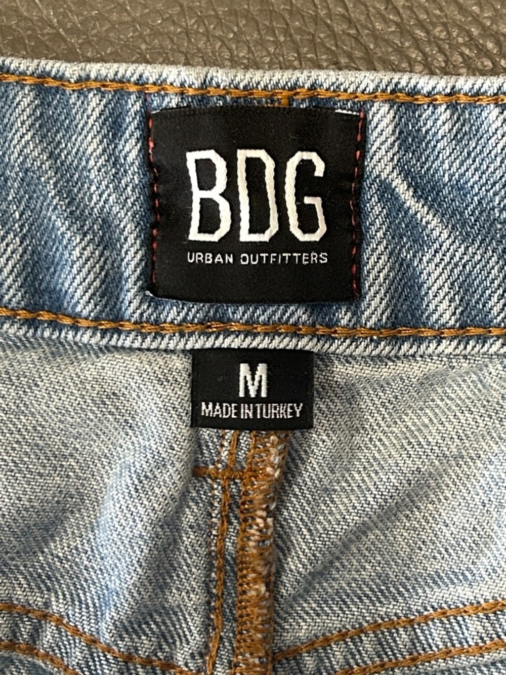 BDG Urban Outfitters Light Wash Denim Mini Skirt - Light Blue size M 28” waist - Picture 2 of 7